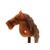 Hobby Horse barna hangú, hosszú szőrű rúdló