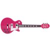 Dětská elektrická kytara s popruhem růžová04