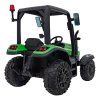 Dětský elektrický traktor BLAST s přívěsem zelený12