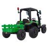 Dětský elektrický traktor BLAST s přívěsem zelený13
