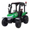 Dětský elektrický traktor BLAST s přívěsem zelený04