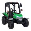 Dětský elektrický traktor BLAST s přívěsem zelený05