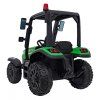 Dětský elektrický traktor BLAST s přívěsem zelený09