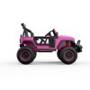 Elektromos kisautó Buggy BIG FOOT 4x4 rózsaszín 24V | 800 W | 60 kg | ÉVA | LED | 2,4 GHz | Öko bőr