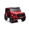 Elektromos autó Mercedes G63 AMG 2x24V 4x200W XXL lakkozott piros
