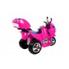 Dětská elektrická motorka růžová3