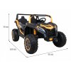 Elektrické autíčko Buggy UTV 24V 4x200W zlaté (4)