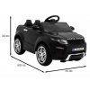 Elektromos sportautó Rapid Racer fekete