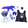 Policejní set vesta + příslušenství modrý2