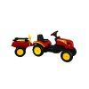Šlapací traktor s přívěsem Branson červený2