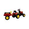 Šlapací traktor s přívěsem Branson červený3