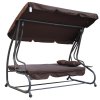 Mamido Zahradní houpačka 8011 2v1 Tmavě hnědá (8)