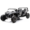 Elektromos kisautó Buggy UTV négyüléses 24V-os felfújható kerekek fehér