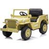 Gyermek elektromos katonai Jeep Willys 4x4 bézs