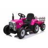 Elektromos traktor pótkocsival Blow pink