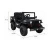 Dětský elektrický vojenský Jeep Willys černý02