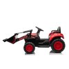 Dětský elektrický traktor s pohyblivou radlicí červený4