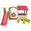 Dětský zahradní domeček se skluzavkou a houpačkou2