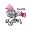 Multifunkční kočárek pro panenky 4v1 růžový08