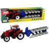 198897 traktor s pluhem farma cerveny