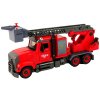 Elektromos tűzoltó autó szétszerelésre, piros tartozékokkal