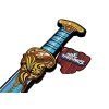 Habszivacs kard gyerekeknek viking stílusban, 52 cm, kék színben