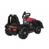 Dětský elektrický traktor s radlicí červený10