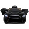 Elektromos játékautó Audi Doge SRT fekete EVA kerekekkel és bőr kezelőszervekkel