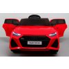Audi RS6 GT elektromos autó EVA kerekekkel és bőr üléssel, piros