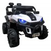 Elektromos autó Buggy X8n fehér és fekete kivitelben, kényelmes puha üléssel
