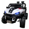 Elektromos autó Buggy X8n fehér és fekete kivitelben, kényelmes puha üléssel