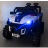 Elektromos autó Buggy X8n fehér és fekete kivitelben, kényelmes puha üléssel