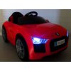 Cabrio B4 elektromos autó piros színben bőrrel és 2,4G távirányítóval