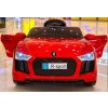 Cabrio B4 elektromos autó piros színben bőrrel és 2,4G távirányítóval