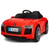 Cabrio B4 elektromos autó piros színben bőrrel és 2,4G távirányítóval