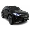 Mercedes EQA elektromos játékautó fekete színben távirányítóval, bőrüléssel, EVA kerekekkel és ringató funkcióval