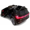 Mercedes EQA elektromos játékautó fekete színben távirányítóval, bőrüléssel, EVA kerekekkel és ringató funkcióval