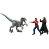 Jurassic World figurák Owen + Velociraptor Blue + Rain Delacourt