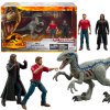 Jurassic World figurák Owen + Velociraptor Blue + Rain Delacourt