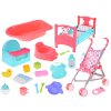 BABY baba szett, babakocsi, kiságy, szék, fürdőkád