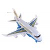 Távirányítós utasszállító R/C repülőgép világítással, fehér, barkács