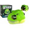 206672 dinosauri maska s efekty zelena