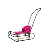 Szánkómatrac, puha, három rögzítős, rózsaszín