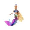 Mermaid Doll Kék Hosszú Szőke Haj Mermaid Tail Flitterek