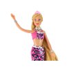 Mermaid Doll Pink hosszú szőke haj Sellőfarok flitterekkel
