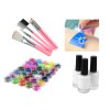 Tetováló készlet csillogó flitterek ragasztóecsetek 187 mintával