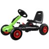 Pedálos gokart gyerekeknek, nagy felfújható kerekekkel, zöld sebességgel, fékkel, nagyszerű ajándék