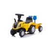 Nyomógombos sétáló traktor New Holland, sárga gyerek medállal