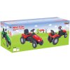 Pedálos traktor, hatalmas nagy traktor gyerekeknek, futás 115 cm, piros