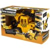 Nagy mobil lánctalpas kotró-rakodó, játék, sárga autó